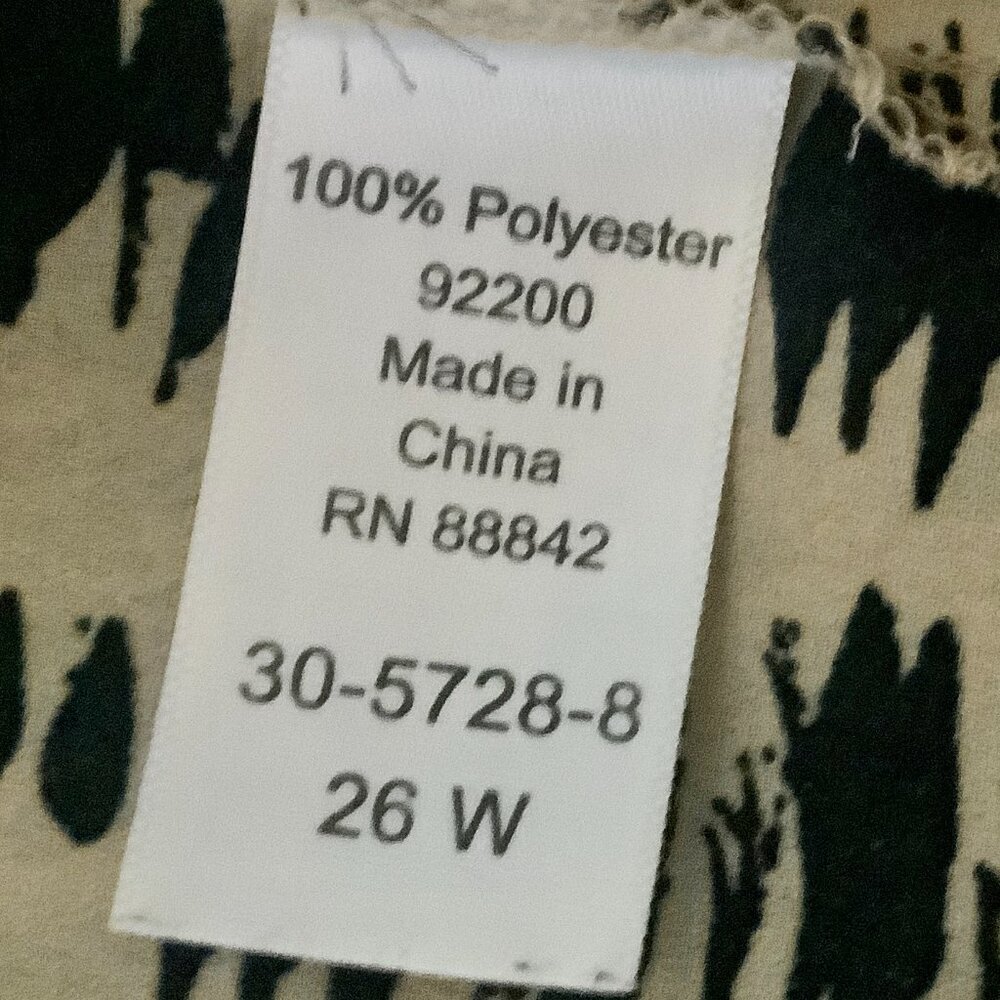 Top Sleeveless 26W Tan / Black Roman's - Picture 9 of 10